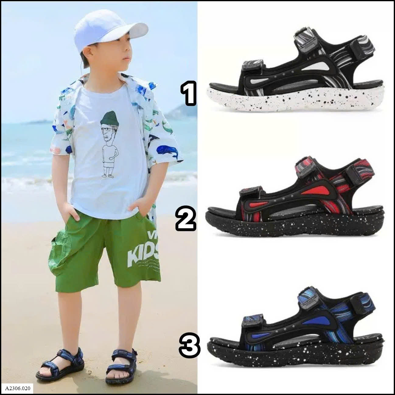 SANDAL BÉ TRAI SIZE ĐẠI  Si 120k