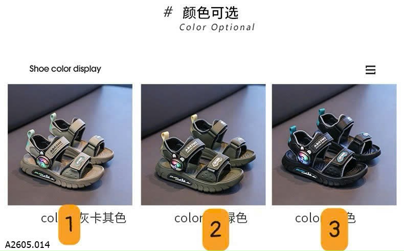 SANDAL CHO BÉ TRAI  Sỉ Giá sz 27-32: 136k / 33-38: 145k