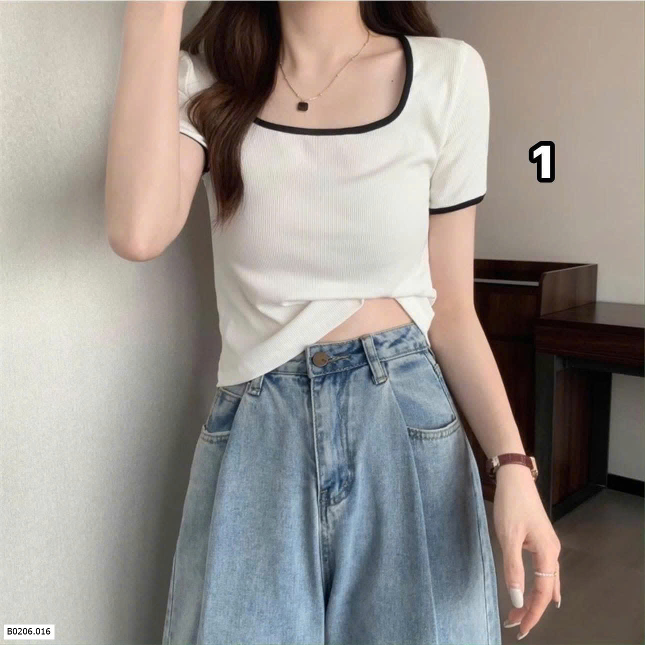 ÁO TTHUN CỔ VUÔNG NỮ  Sỉ 85k