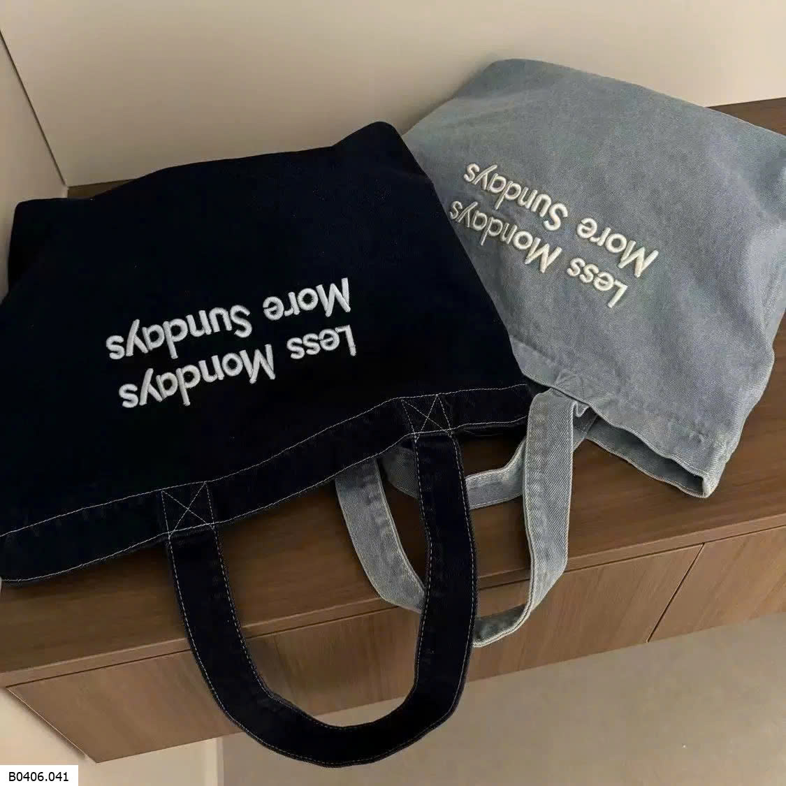 Túi tote denim Sỉ 53k