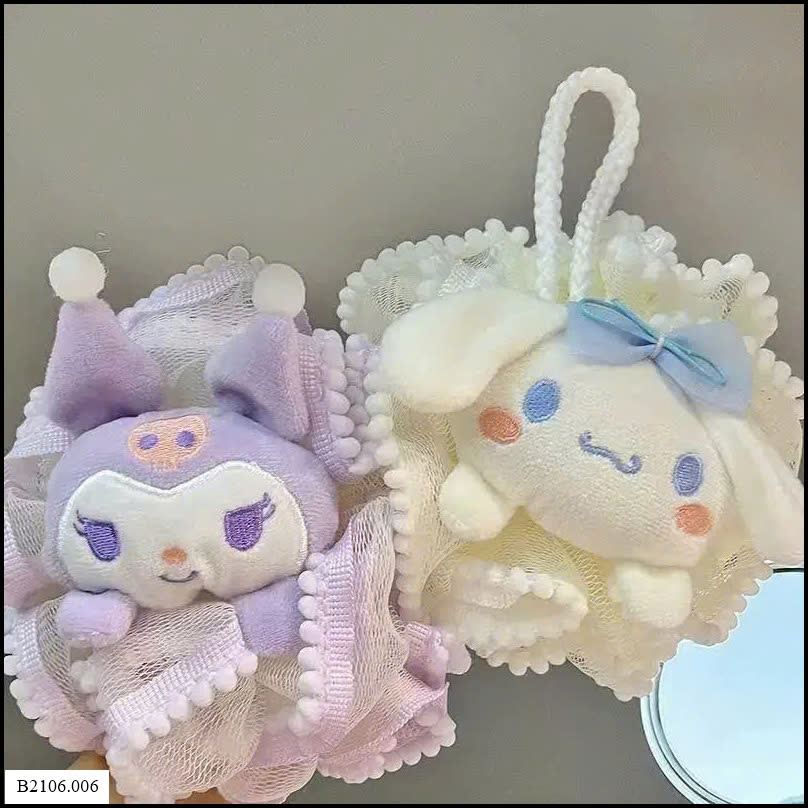 SET 3 BÔNG TẮM SANRIO  Sỉ giá 45k/1 set 3 chiếc mix ngẫu nhiên