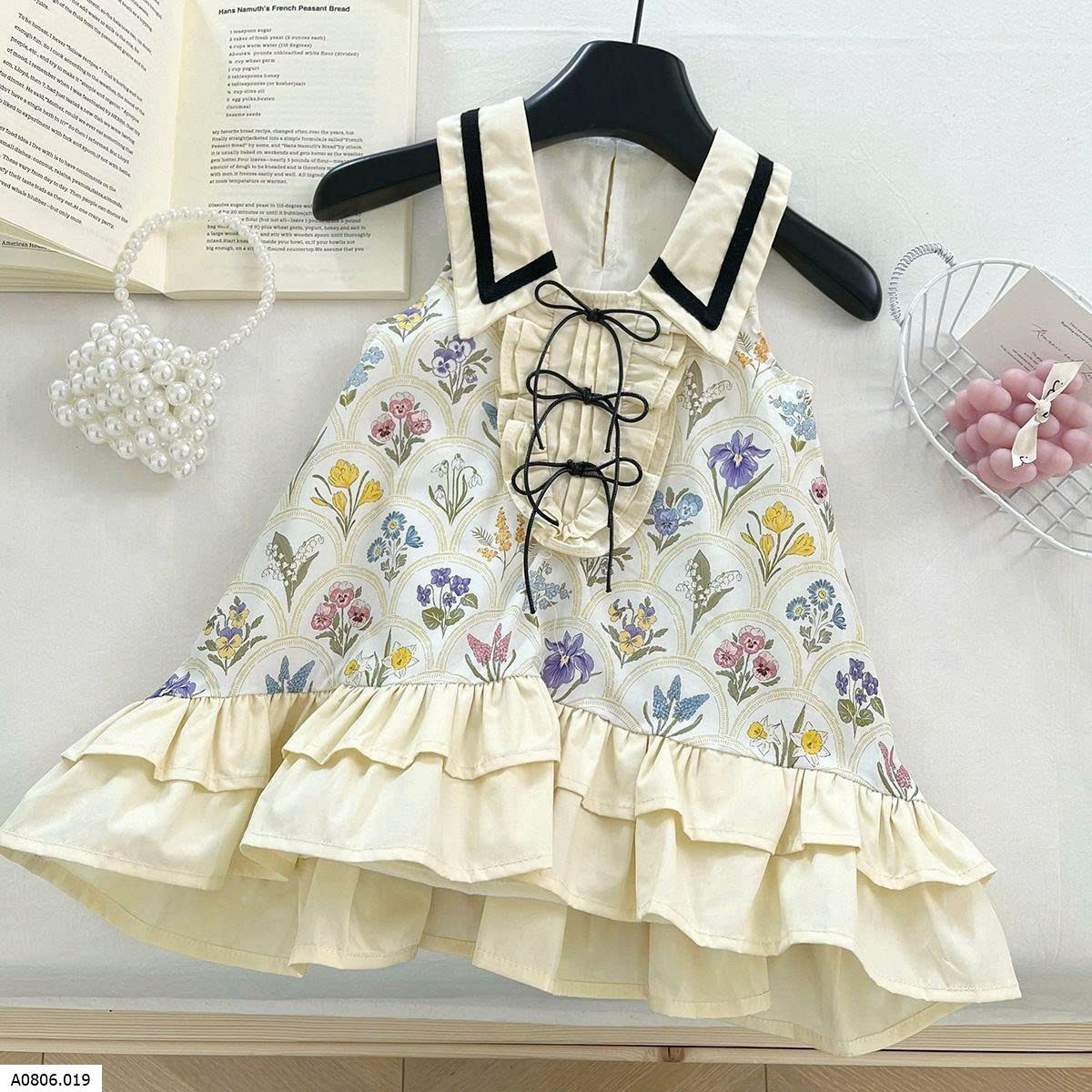 VÁY CỔ YẾM HOA  Sỉ 135k