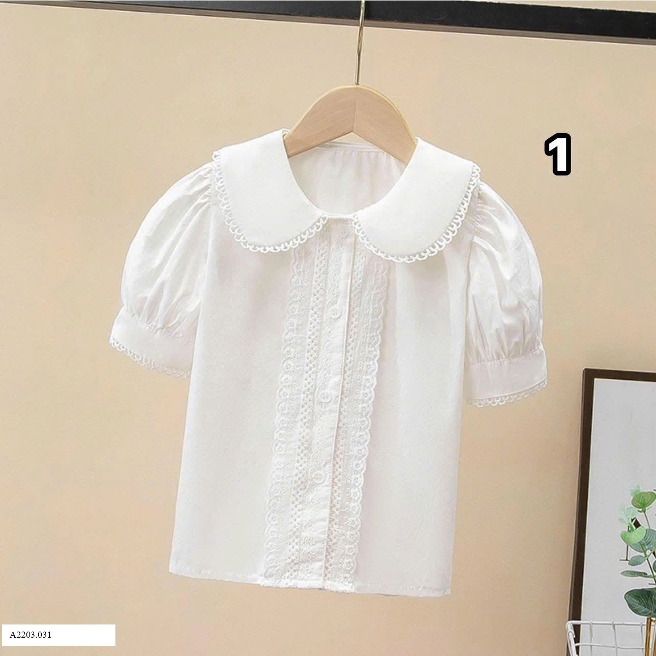 ÁO SƠ MI CỘC TAY BÉ GÁI Sỉ 100k