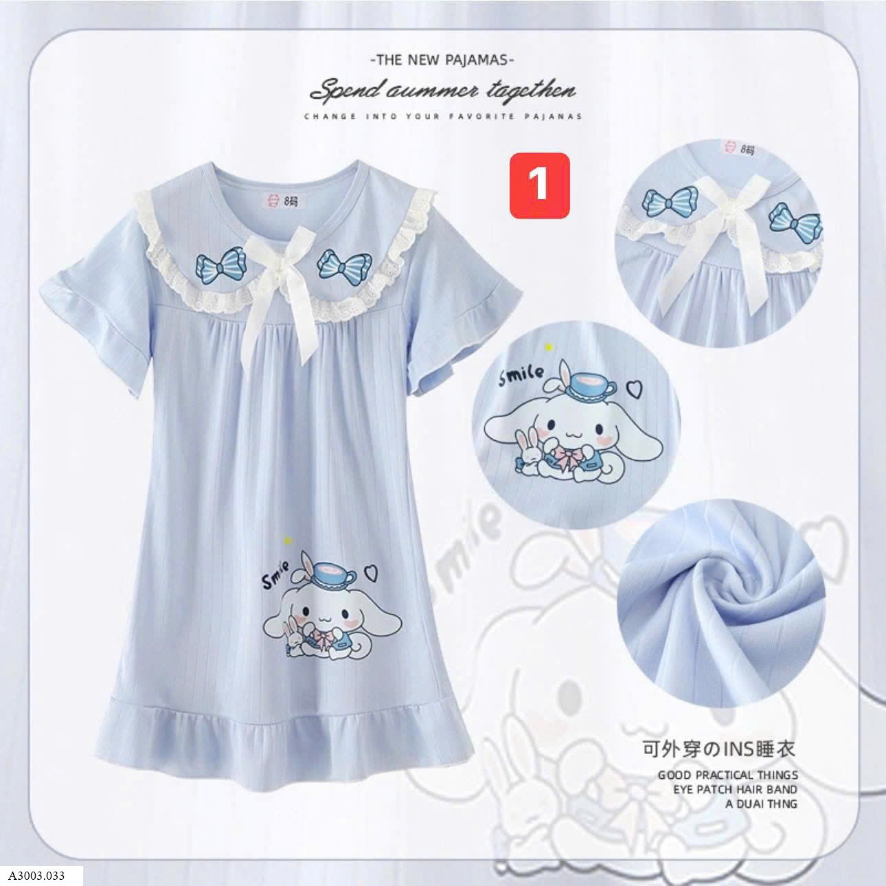 VÁY MẶC NHÀ BÉ GÁI   Sỉ 70k
