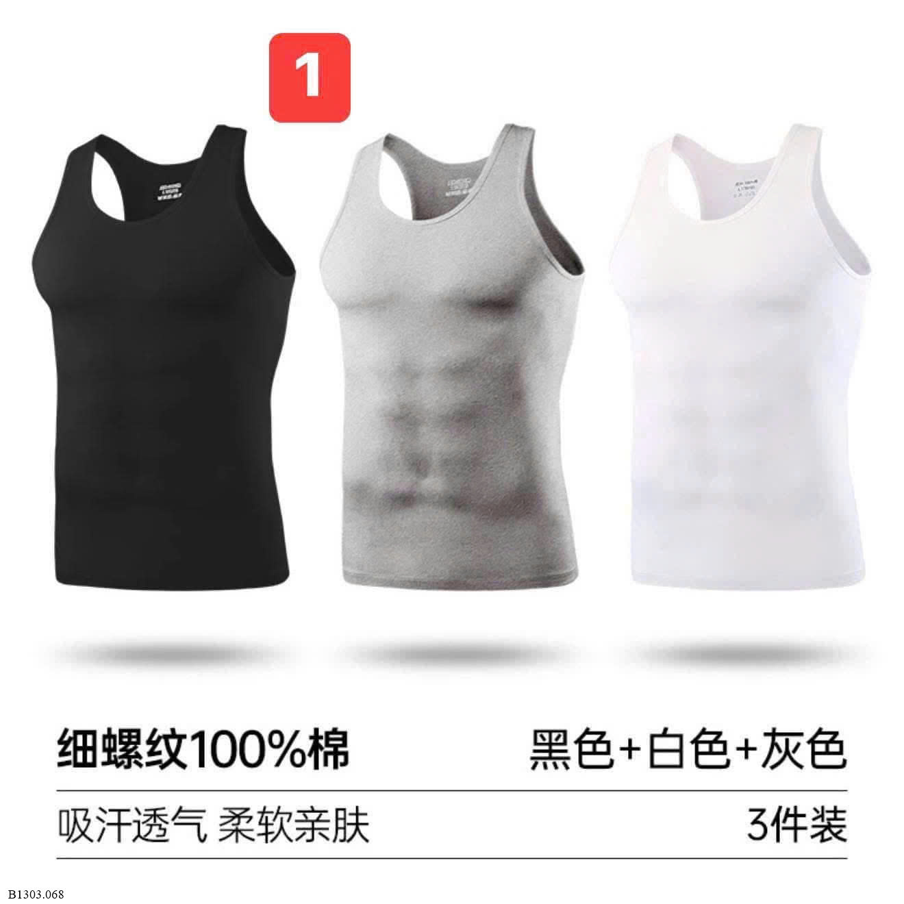 SET 3 ÁO BA LỖ NAM NANJIREN    Sỉ 119k/ 1 sét 3 chiếc