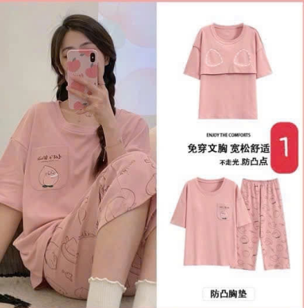 BỘ MẶC NHÀ DÁNG LỬNG KÈM BRA Sỉ 125k