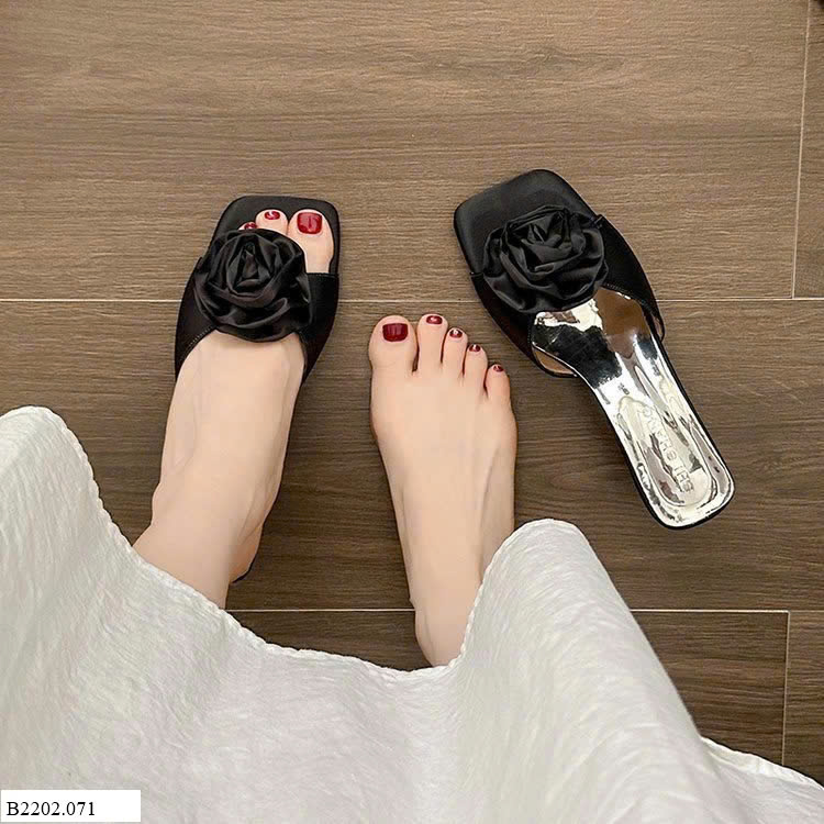 DÉP CAO GÓT HOA CHO NỮ   Sỉ 125k