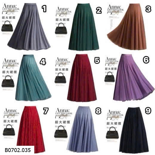 CHÂN VÁY VOAN XOÈ ANNA   Sỉ 130ka