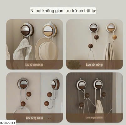  SET 2 MÓC TREO ĐỒ HÚT CHÂN KHÔNG Sỉ 99k /1 set 2 chiếc mix màu 