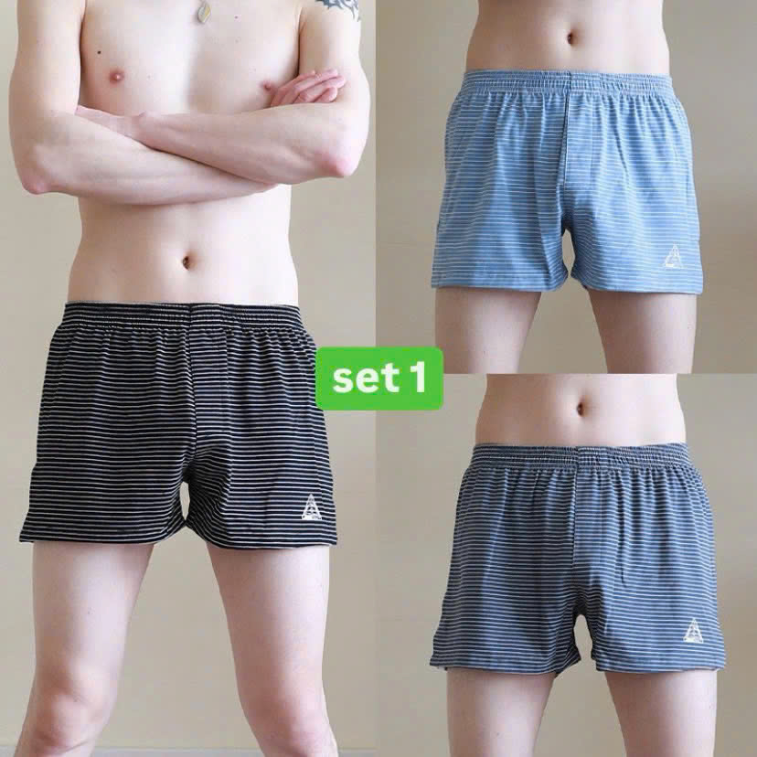 SET 3C QUẦN NGỦ NAM   Sỉ 155k/1 set 3 chiếc