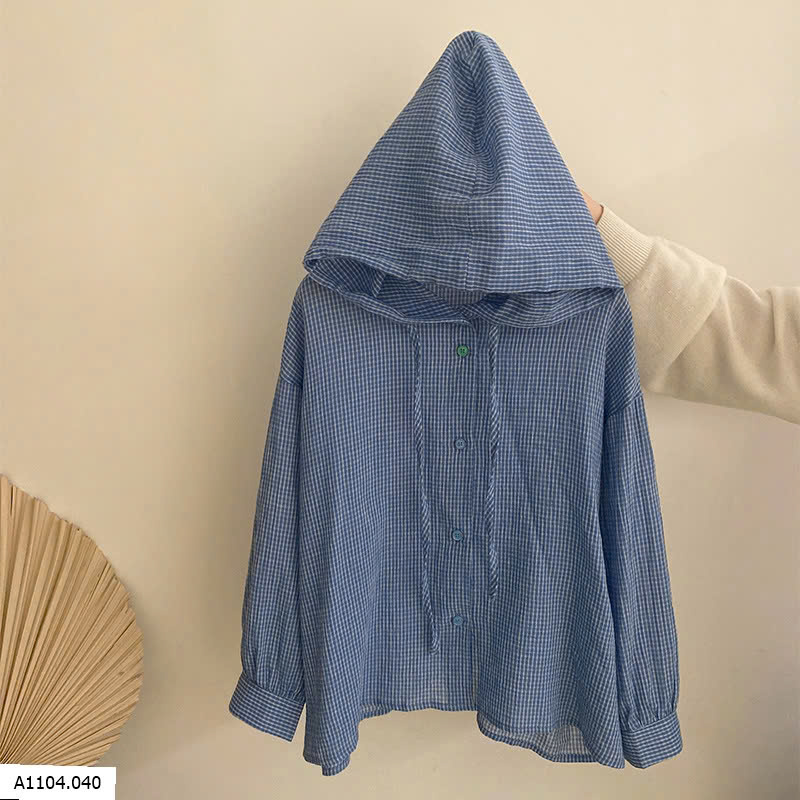 Áo sơ mi có mũ  Sỉ Giá: áo 153k, váy 182k 