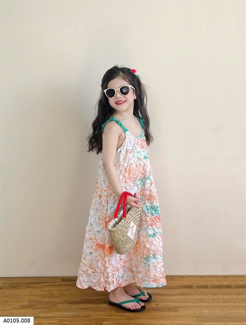 VÁY DÀI LOANG MỰC CHO BÉ Sỉ 178k 