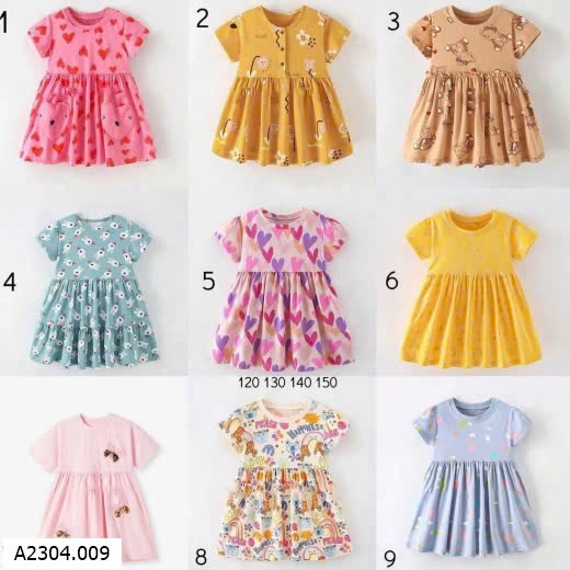 BST VÁY BÉ MALWEE  Sỉ 96k 