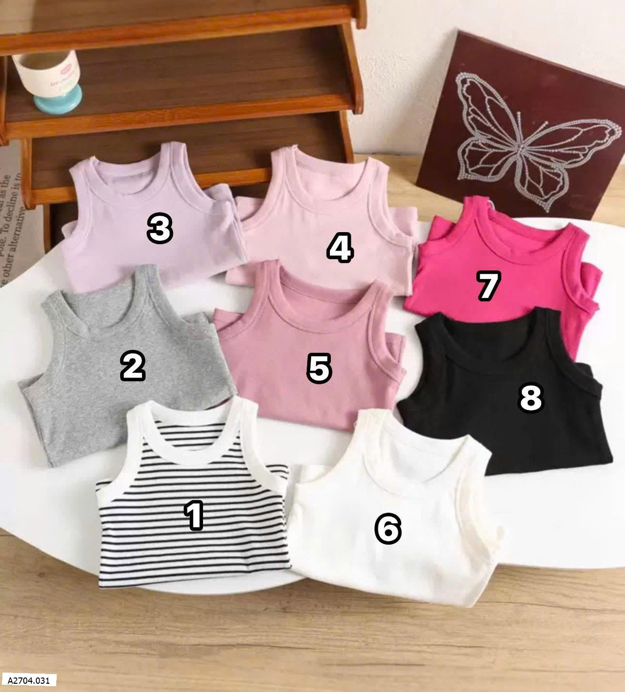 ÁO BA LỖ TRƠN BASIC CHO BÉ  Sỉ 49k
