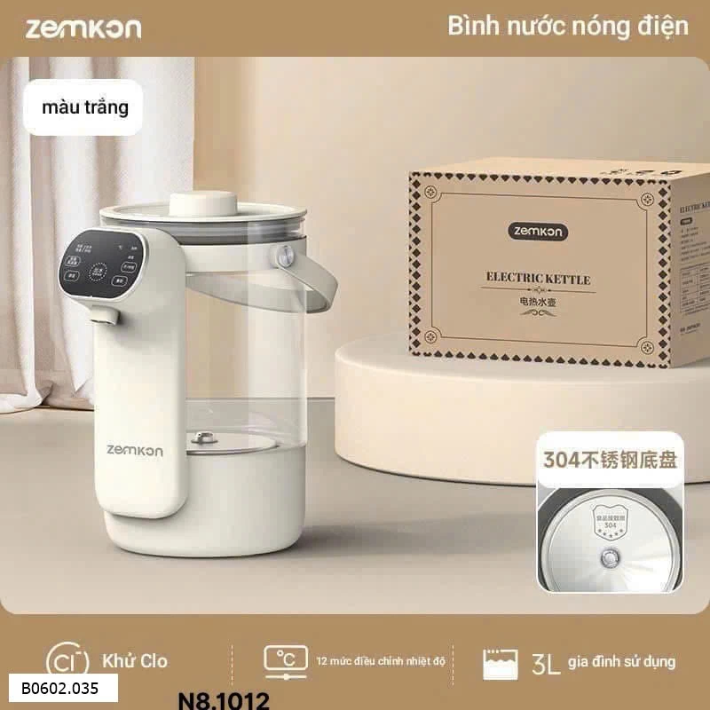 BÌNH ĐUN NƯỚC KÈM GIỮ NHIỆT Sỉ 365k