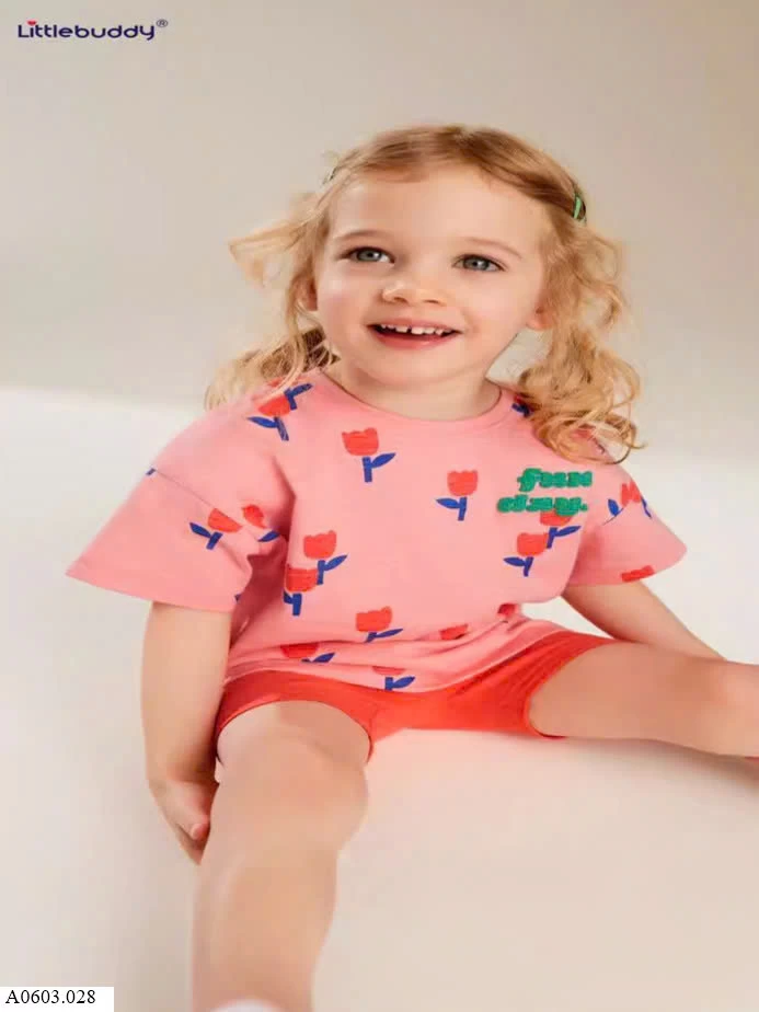 BỘ CỘC TAY BÉ GÁI LITTLE BUDY Giá sỉ như sau: M1: 106k M2: 109k M3: 113K 