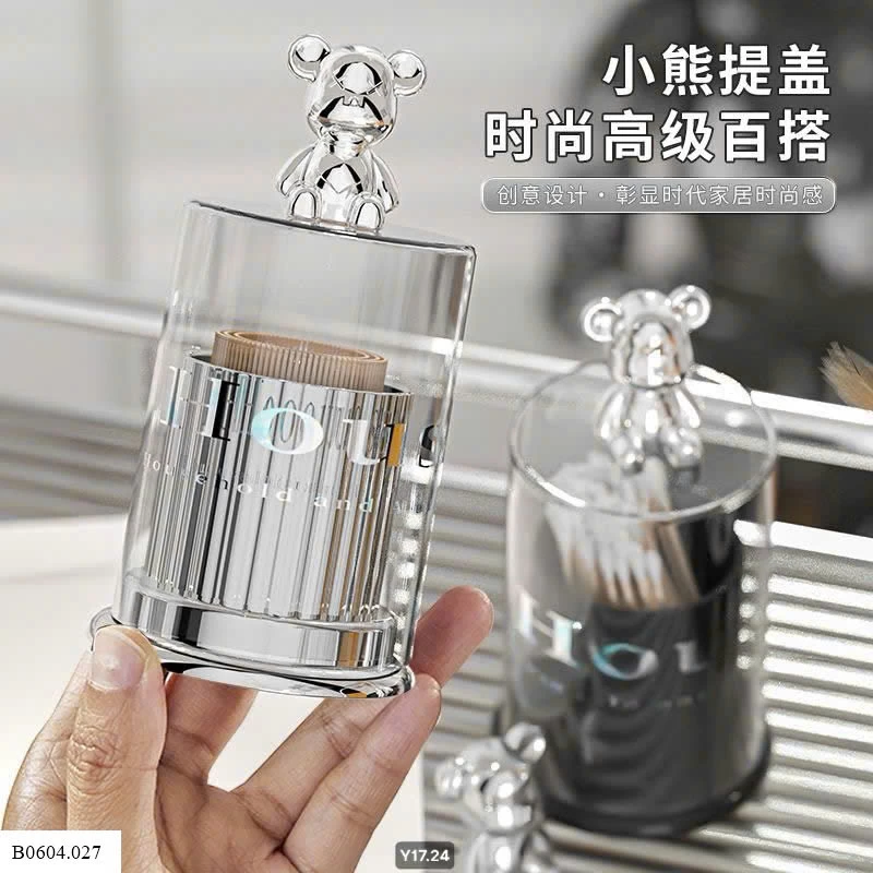Lọ đựng tăm bông Sỉ 55k/ 1 sét 2 lọ mix màu
