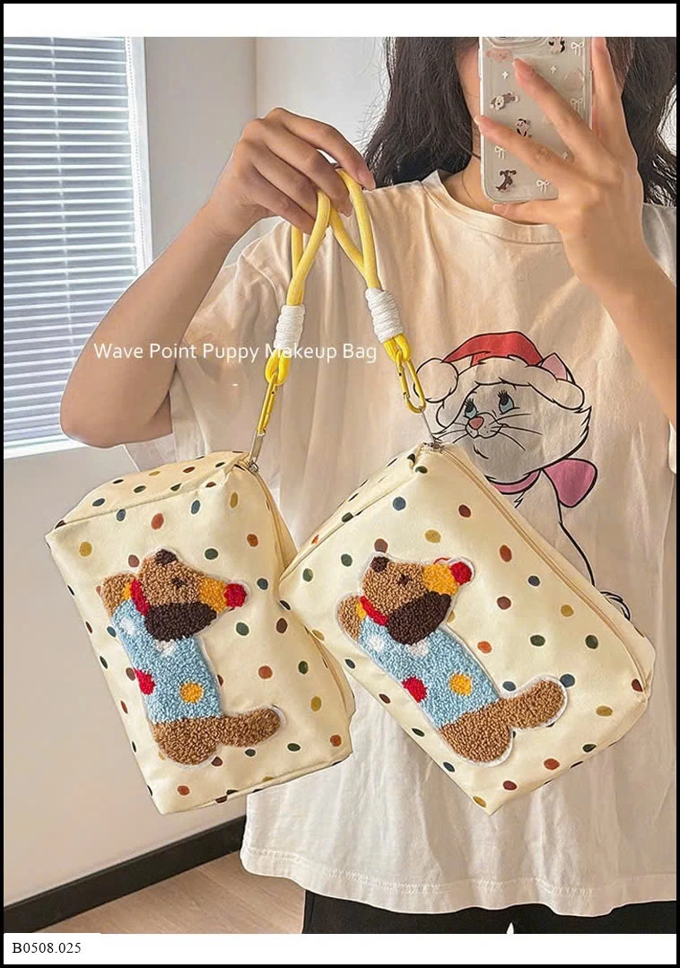 TÚI ĐỰNG MỸ PHẨM CÚN   Giá sỉ 70k/1 set