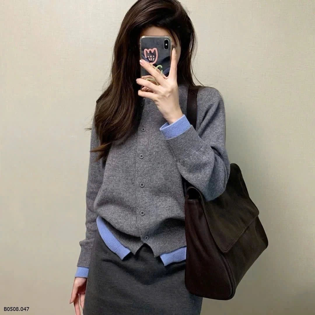 Áo khoác len mỏng dáng cardigan    Sỉ 145