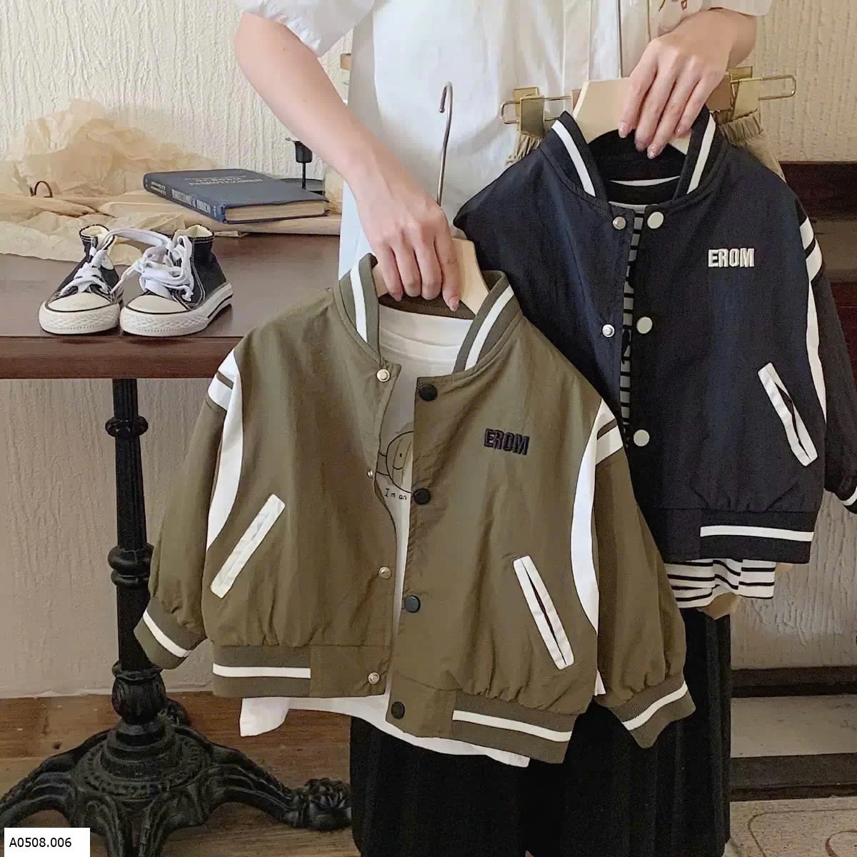 ÁO KHOÁC GIÓ EROM CHO BÉ   Sỉ 164k
