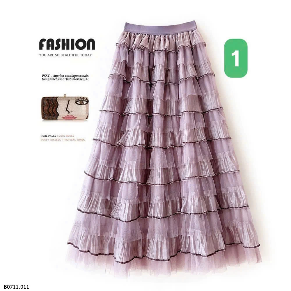 CHÂN VÁY VOAN TẦNG ANNA  Giá sỉ 200k