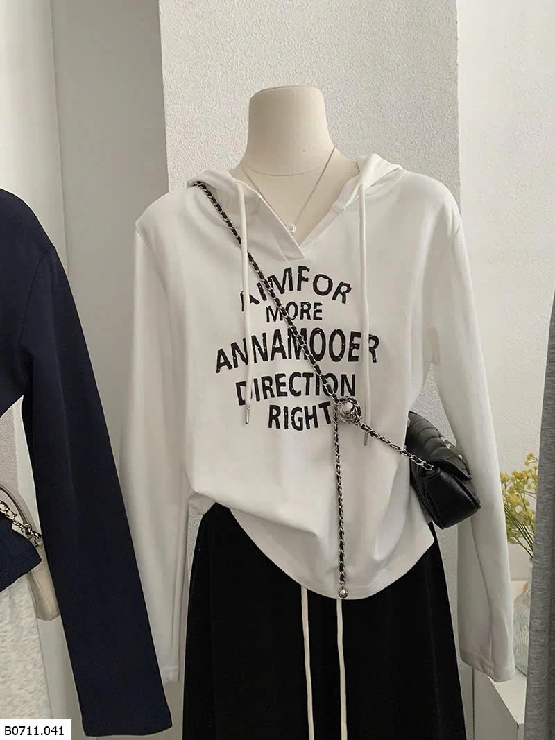 ÁO THU ĐÔNG PHỐI CHỮ CHO NỮ  Giá sỉ 141k