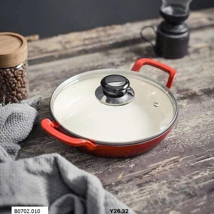 Chảo gang chính hãng Kitchen Happiness Sỉ 210k 