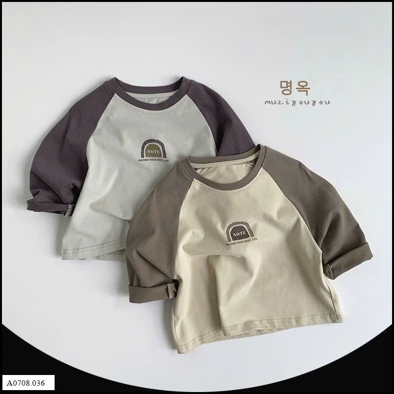 ÁO THUN PHỐI MÀU TAY HÀN QUỐC    Giá sỉ 114K