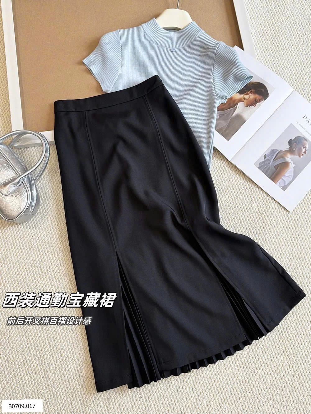 CHÂN VÁY DÁNG DÀI ANNA    Giá sỉ 199ka