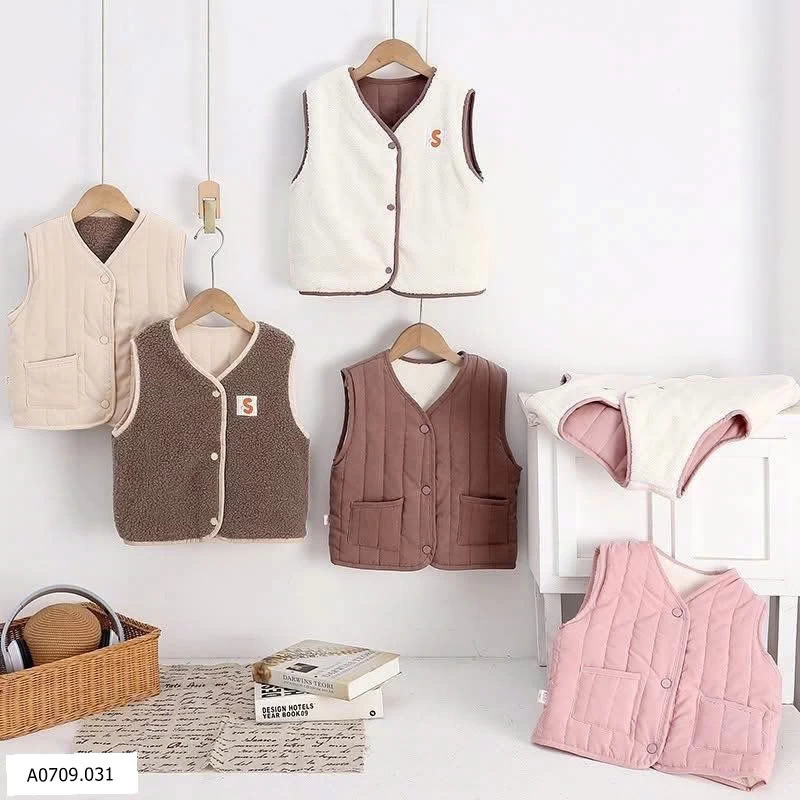 ÁO GHILE 2 MẶT CHO BÉ  Giá sỉ 97k
