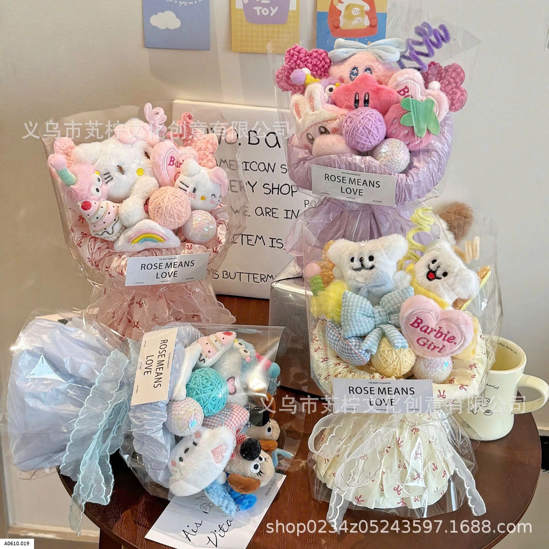 BÓ HOA GẤU BÔNG DỄ THƯƠNG Giá sỉ 125k