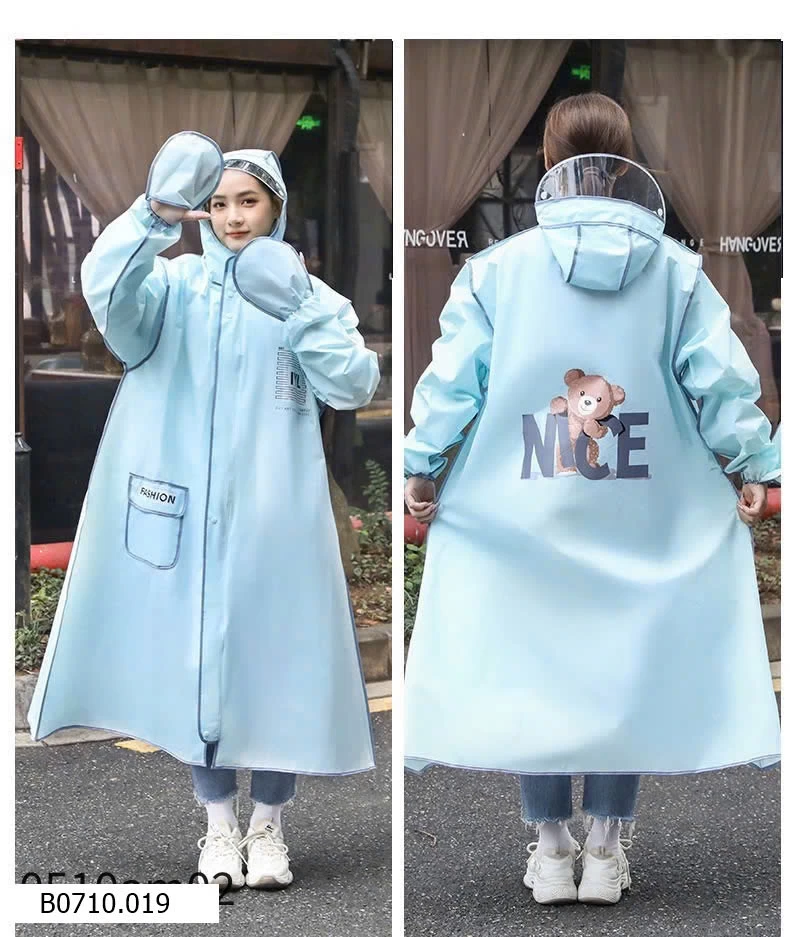 Áo mưa công nghẹ vải dệt Nhật   Giá sỉ 110k