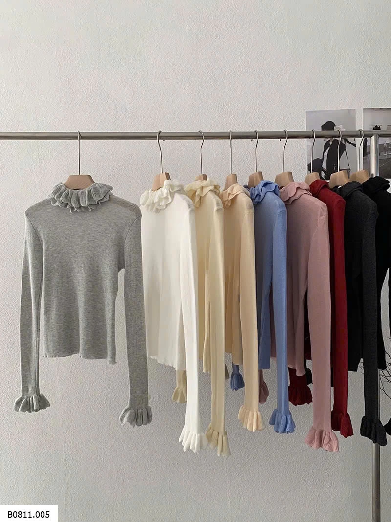 ÁO LEN CỔ BÈO NỮ   Giá sỉ 150k