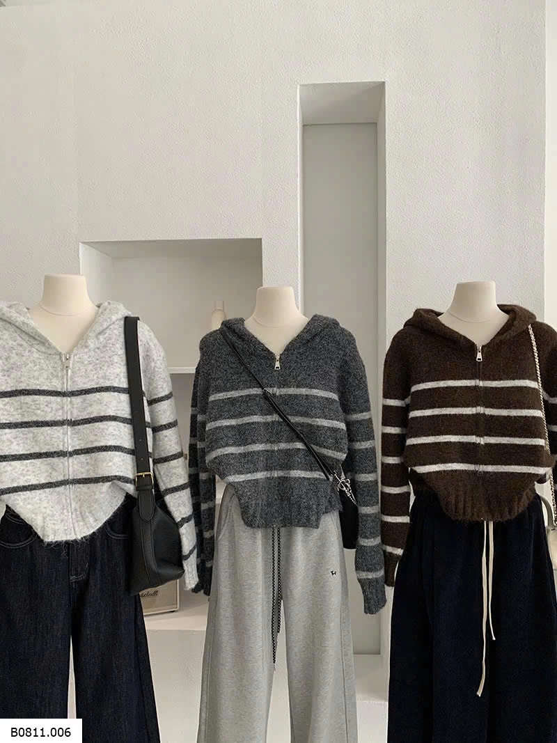 ÁO LEN KẺ CHO NỮ  Giá sỉ 199k