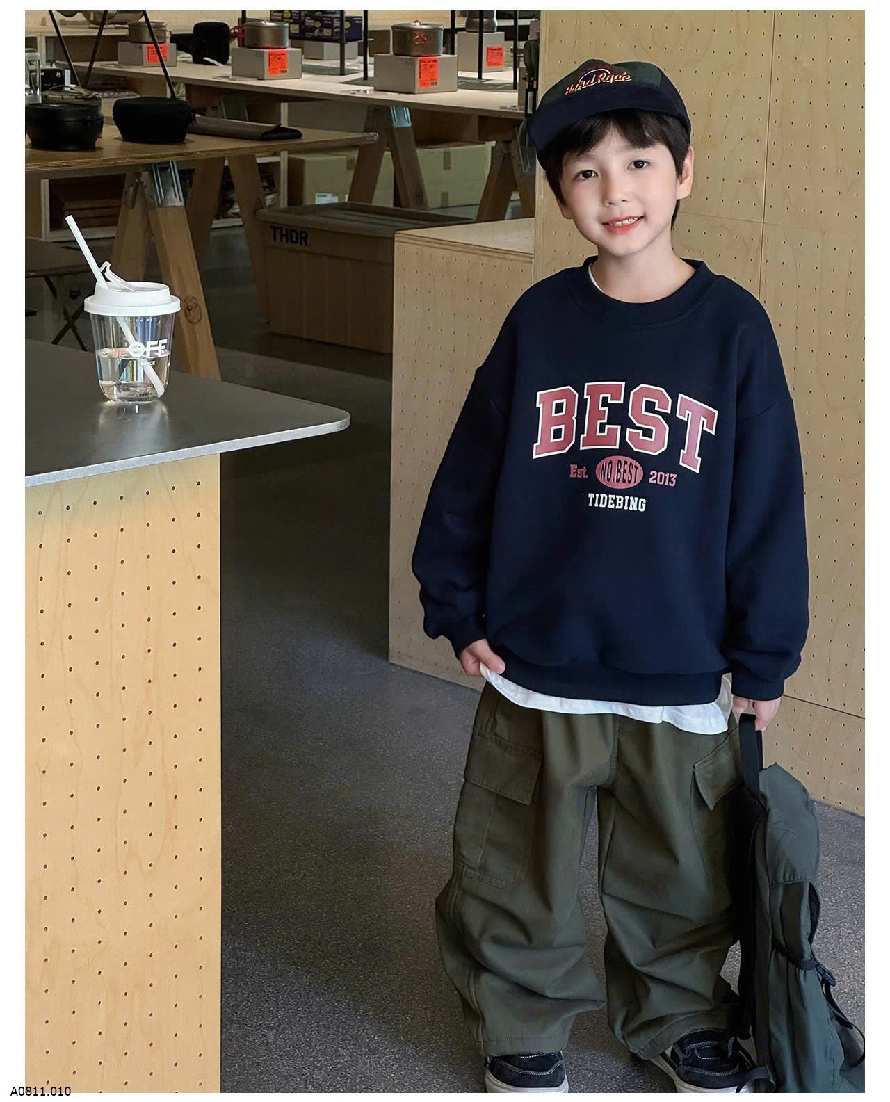 ÁO NỈ BEST LÓT LÔNG AOAOKIDS  Giá sỉ 166k