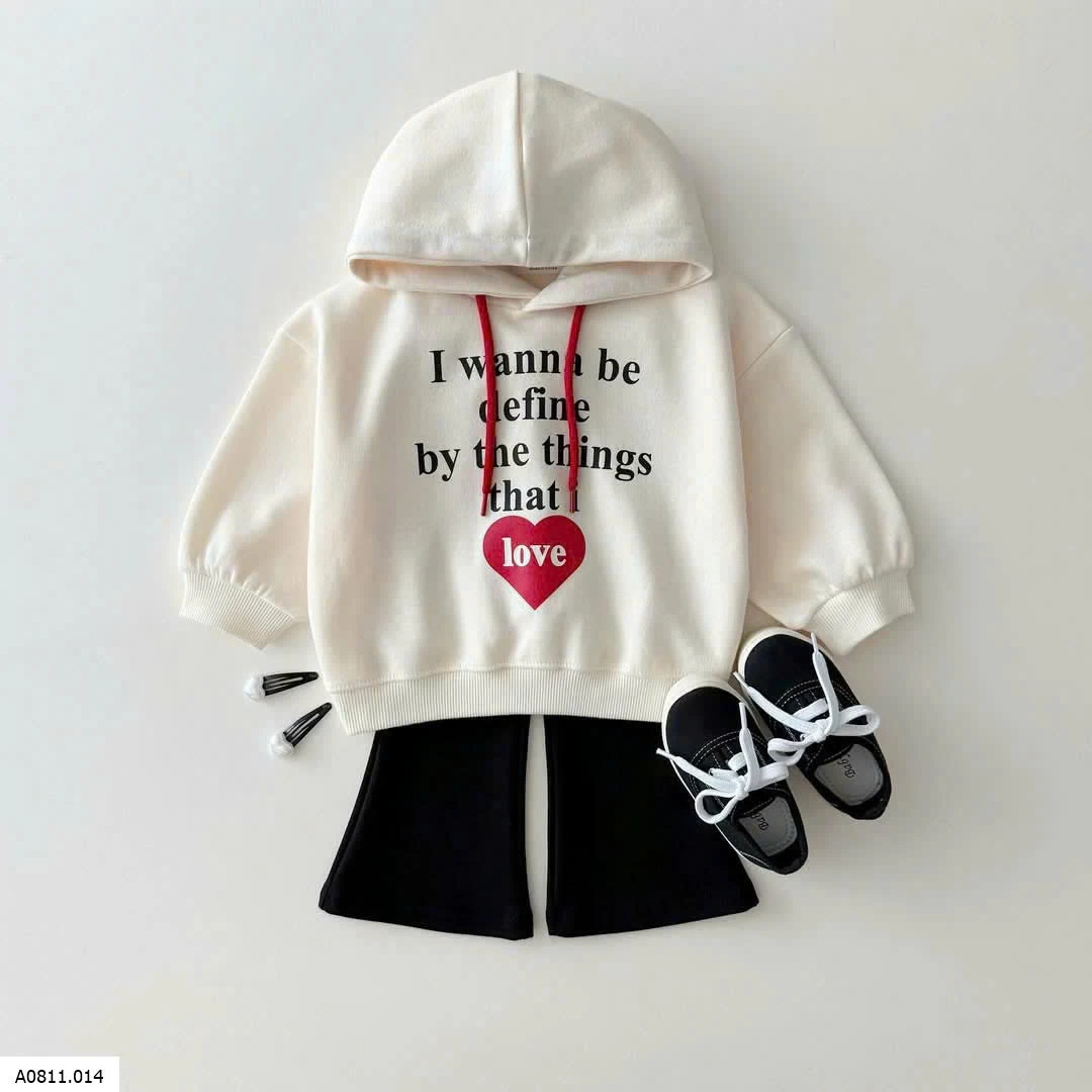 ÁO HOODIE CHỮ CHO BÉ   Giá sỉ 181k