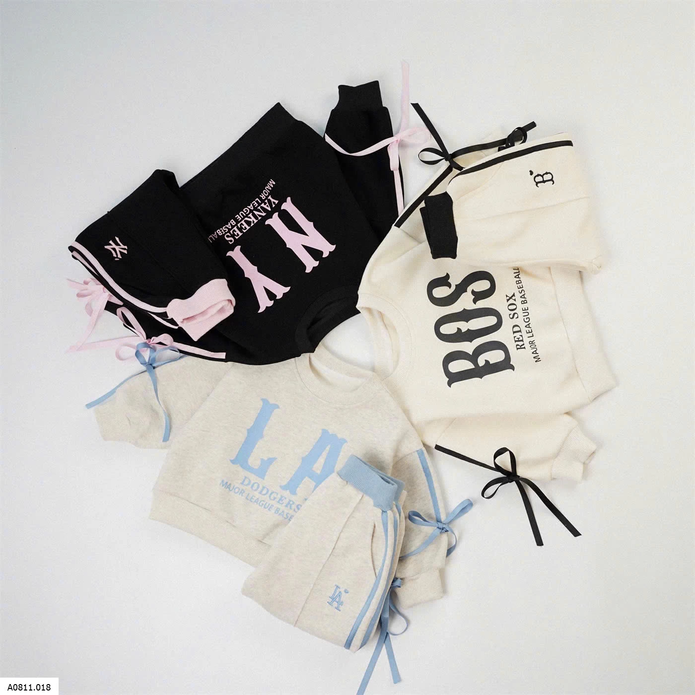 BỘ NỈ CHỮ PHỐI NƠ BG  Giá sỉ 267k