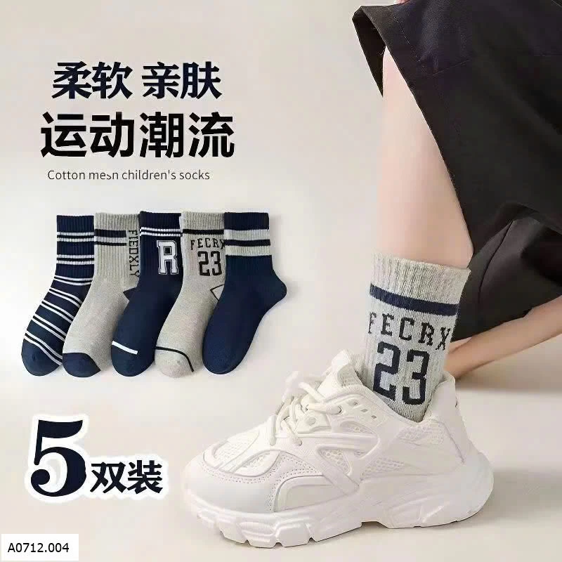 SET 10 ĐÔI TẤT COTTON TRẺ EM Giá sỉ 70k/s