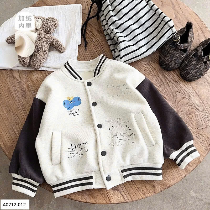 ÁO KHOÁC HỌA TIẾT CON VOI BT Giá sỉ 225k