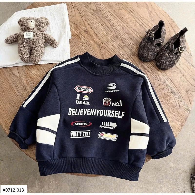 ÁO NỈ HÌNH IN CÁ TÍNH BT Giá sỉ 175k