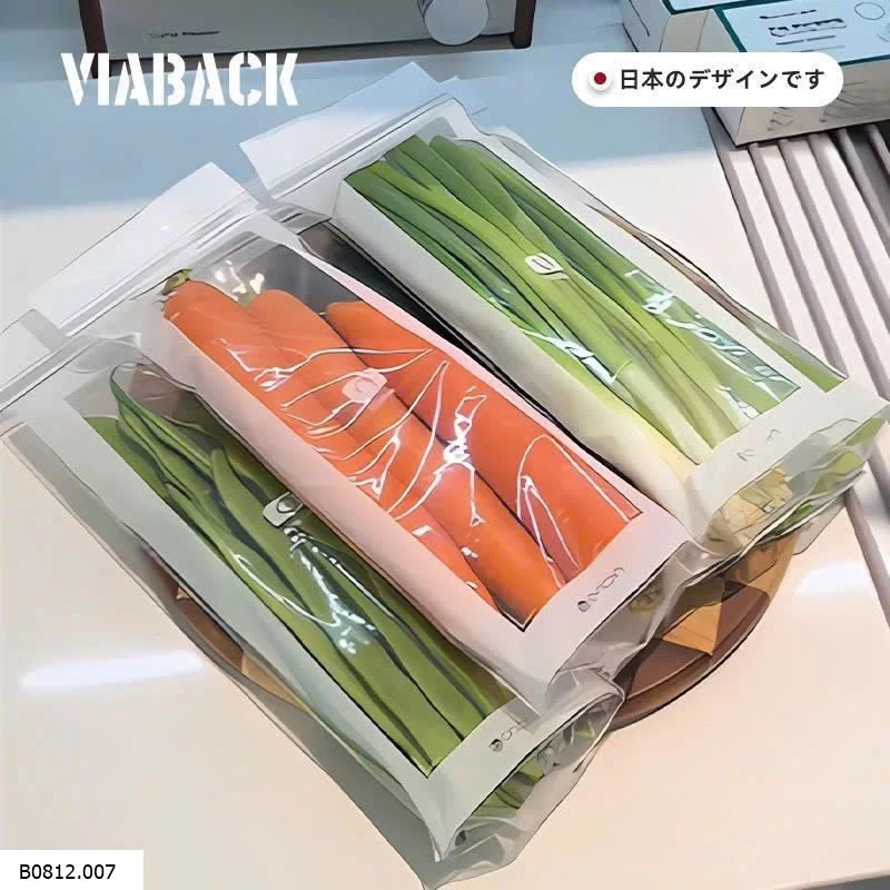 COMBO 100C TÚI ZIP DÀI ĐỰNG THỰC PHẨM RAU CỦ  Giá sỉ 40k