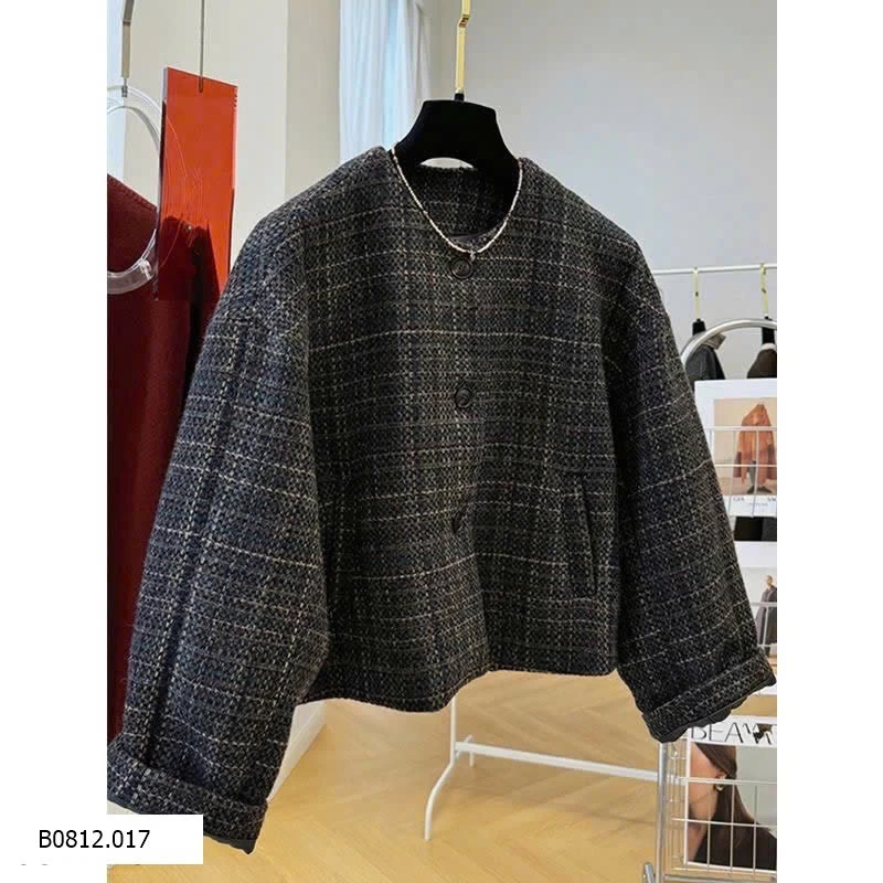 ÁO KHOÁC DẠ TWEED CHO NỮ Giá sỉ 190k