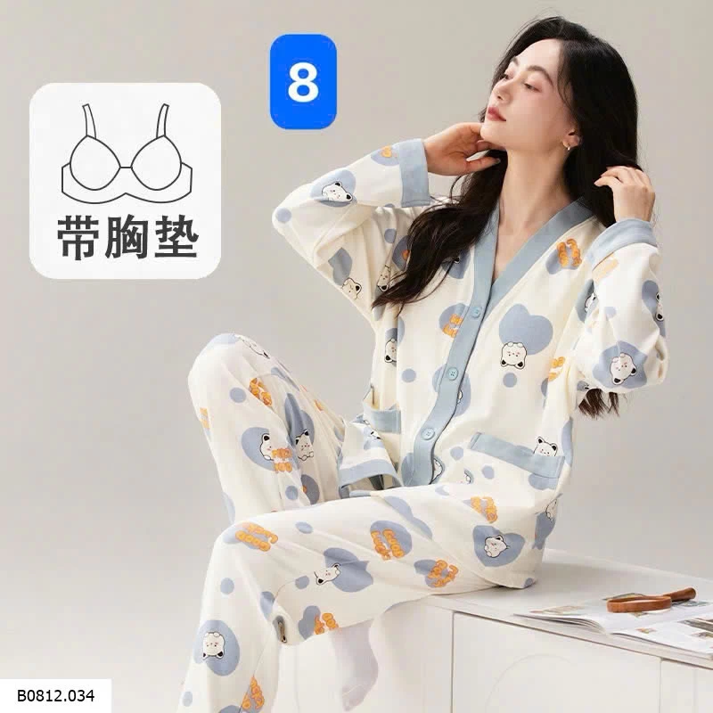 BỘ MẶC NHÀ KÈM BRA  Giá sỉ 160k
