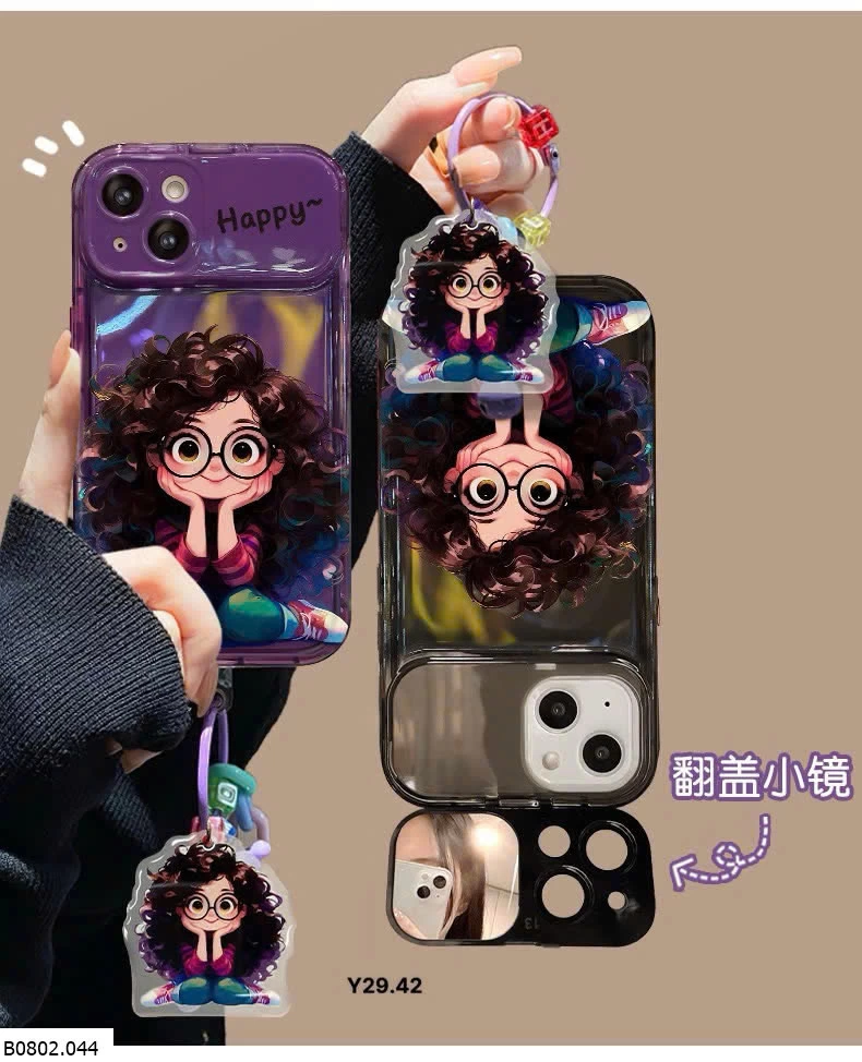 Ốp Iphone CÔ GÁI KÈM MÓC   Sỉ 30k.1 chiếc