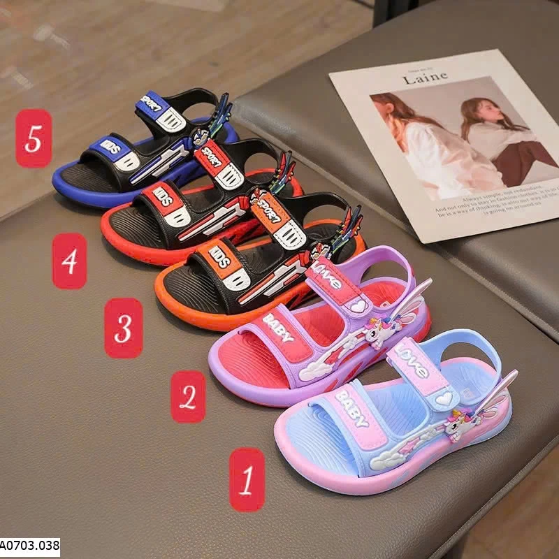 SANDAL NHỰA CHO BÉ TRAI BÉ GÁI SI 50K