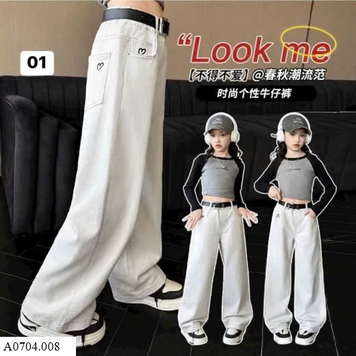 BST QUẦN JEAN SUÔNG BÉ GÁI   Sỉ 155k