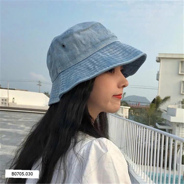 Mũ jean vành tròn   Sỉ 40k