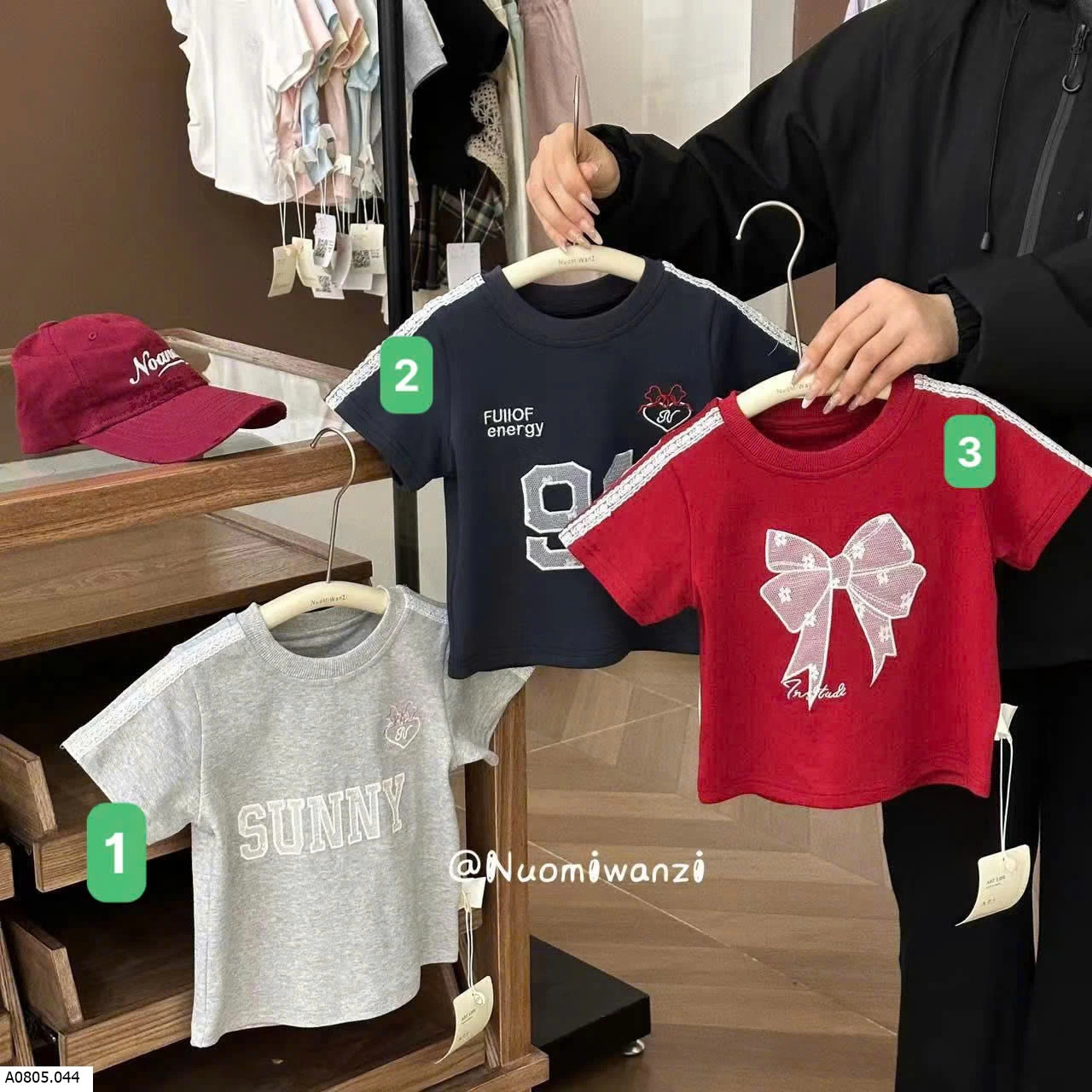 ÁO THUN DÁNG NGẮN BG Sỉ giá  sz 90-140: 119k  sz 150: 145k 