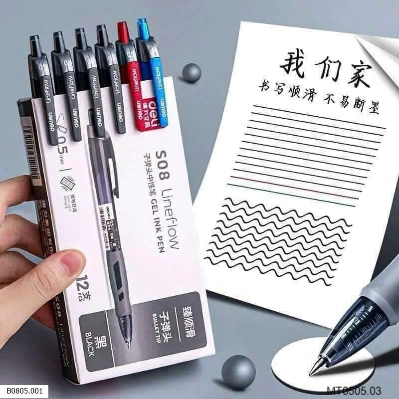 BÚT BI DELI HỘP 12C Sỉ 54k/1 hộp 