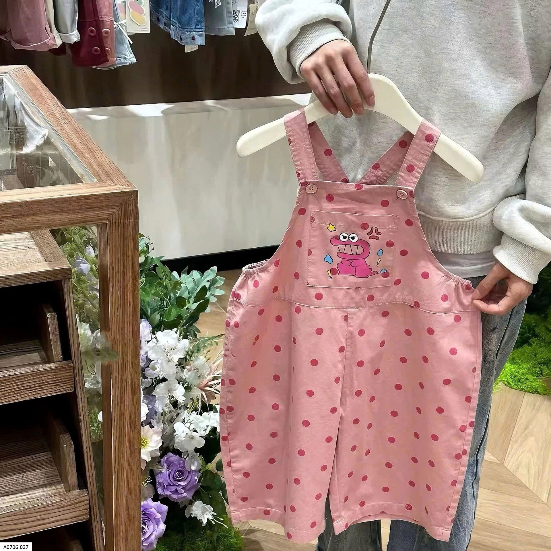 QUẦN YẾM HỒNG CHẤM BI    Sỉ 170k